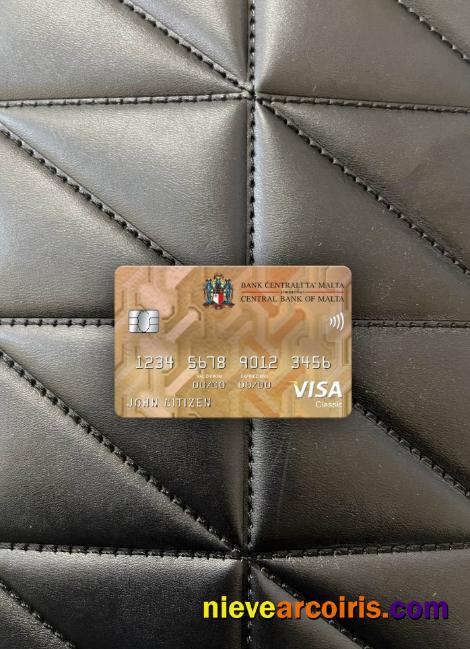 Malta Central Bank visa classic card photolook